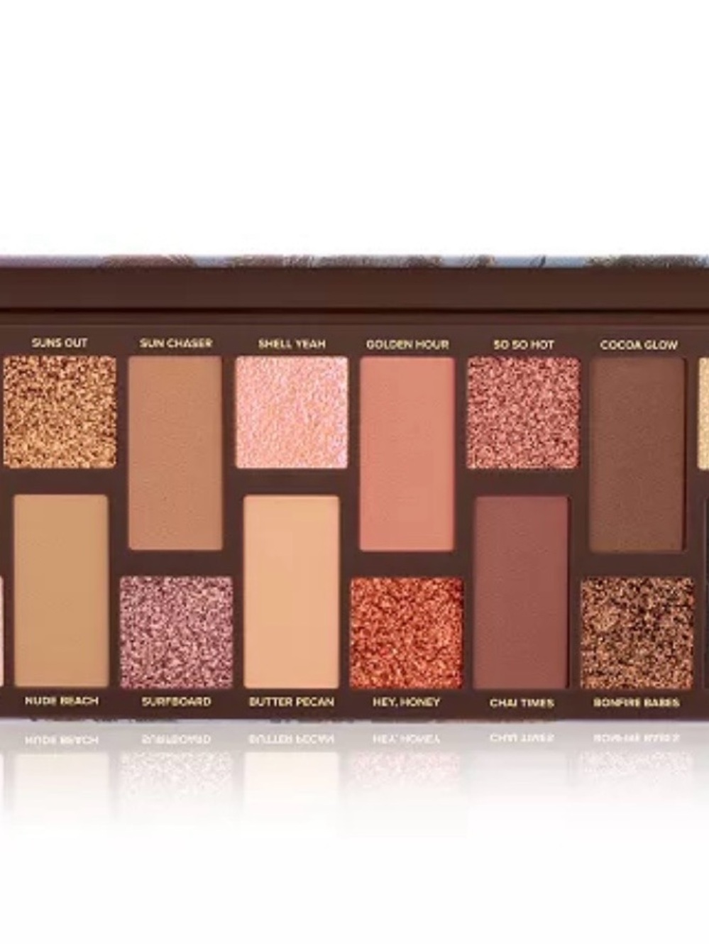 Too Faced Warm Glow Eyeshadow Palette - Brown, Gold, Peach, Pink - Picture 2 of 5